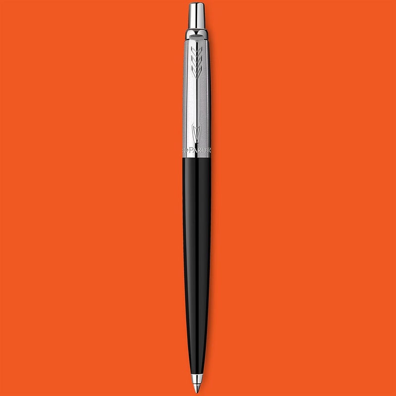 Parker Jotter Originals Ballpoint Pen, Classic Black Finish, Medium Point, Blue Ink, 1 Count - Image 3